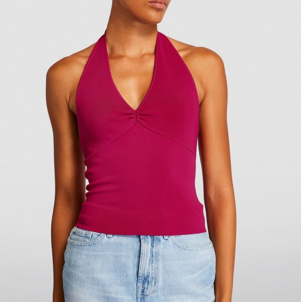 Alice + Olivia Saria Halter Tank Sz M